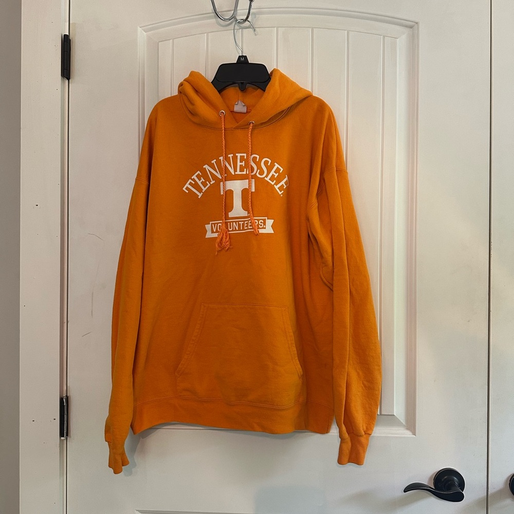 Hanes Orange Sweater Vibrant Collegiate Style